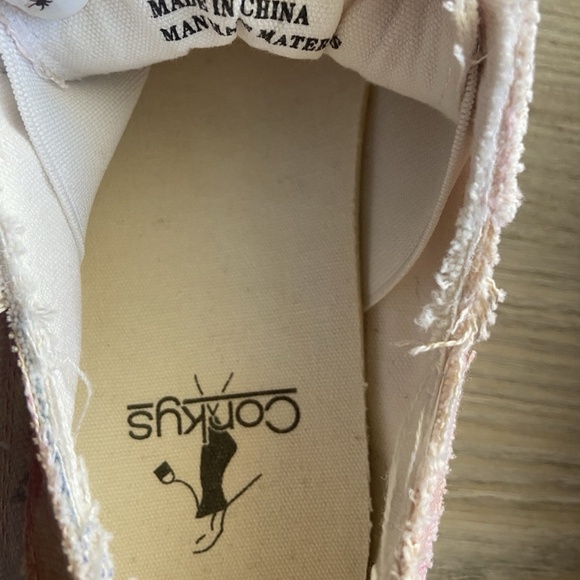 Corkys Babalu Slip on Canvas Sneaker Tie-dye Pink Women's Size 6 - Picture 7 of 8